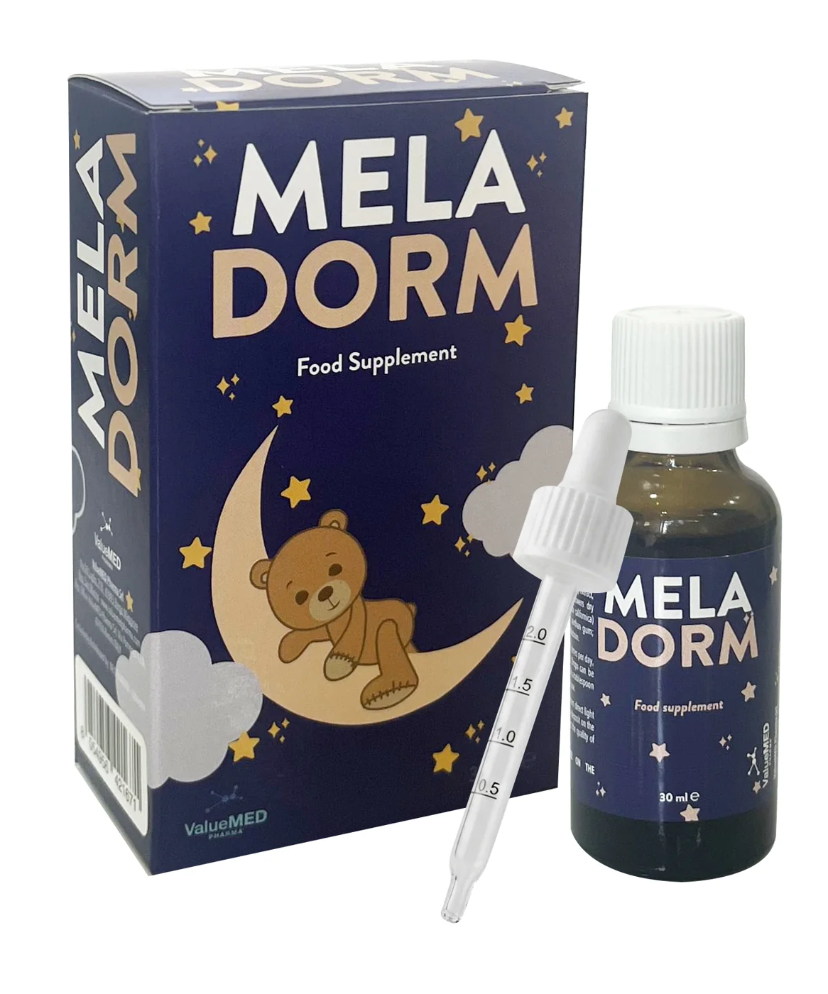 Mela Dorm packaging